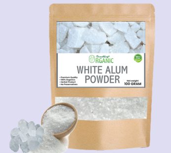 White Alum Powder | Phitkari Sufaid | Safaid Phatkari Powder – 100 Gram