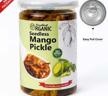 Premium Quality Home made Seedless Mango Pickle | Kutra Amm Achar – 500 Grams PetCan
