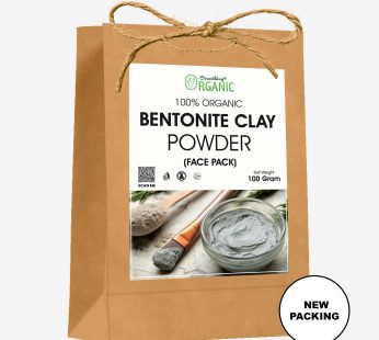 Brown Bag 100% Pure Bentonite Clay Powder – Detox, Deep Cleansing, and Skin Care Solution