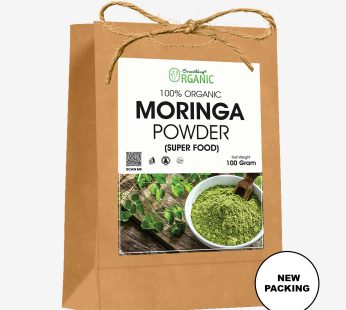 Brown Bag Organic Moringa Leaves Powder – Superfood for Energy, Immunity & Detox