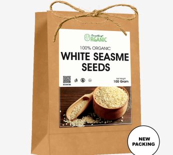 Brown Bag Premium White Sesame Seeds – Rich in Nutrients, Healthy & Versatile