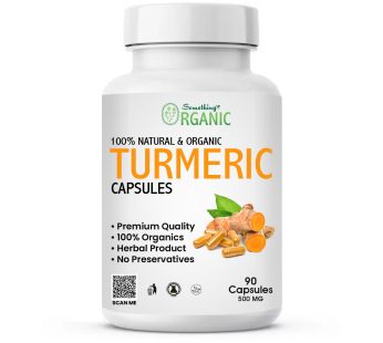 Turmeric (Haldi) Capsules – 90 PCs – 500mg Natural Anti-Inflammatory, Immunity Booster & Joint Pain Relief Supplement